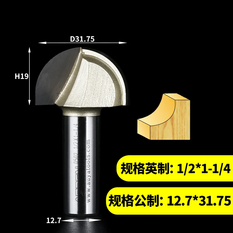 1 шт. 1/4 1/2 хвостовик круглый нос бухта ядро Коробка резак инструменты круглое дно декоративные Деревообрабатывающие инструменты с ЧПУ Арден маршрутизатор бит - Длина режущей кромки: 10502518