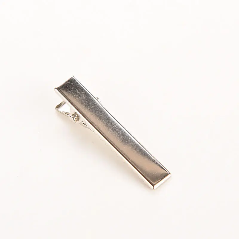 50 шт. серебряный плоский металлический одиночный зубец Аллигатор заколки железные заколки для волос Инструменты для укладки волос