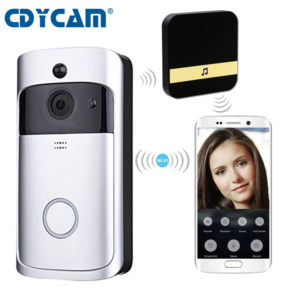 

CDYCAM IP Video Intercom WI-FI Video Door Phone Ring Door Bell WIFI Doorbell Camera For Apartments IR Alarm Wireless Camera