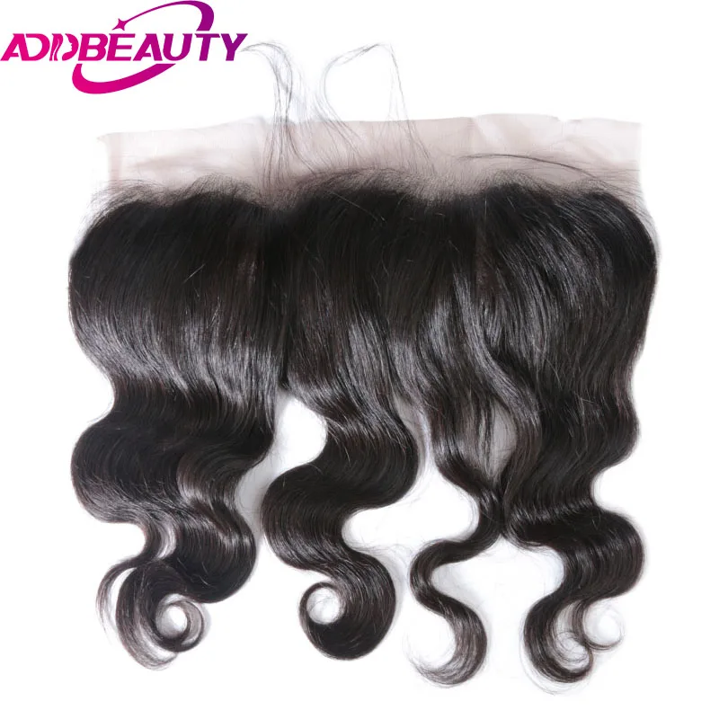 AddBeauty Ear To Ear Body Wave Brailian Virgin Hair 13 x 4 Lace Frontal Closure 130% Density Pre Plucked With Baby Hair body-wave