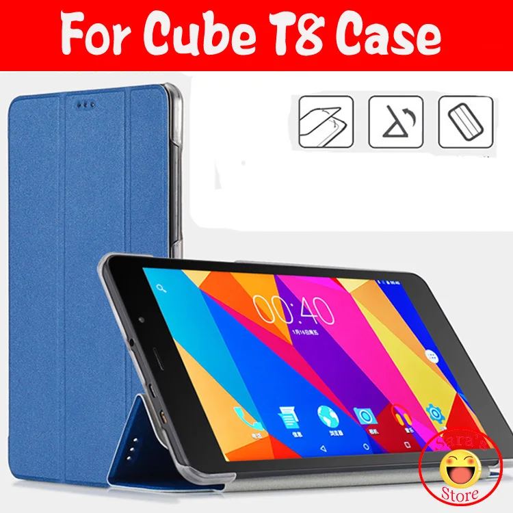 8," чехол для планшета cube T8 T8s T8 Plus T8 Ultimate, защитный чехол из искусственной кожи для планшета cube Free Young X5 с 3 подарками