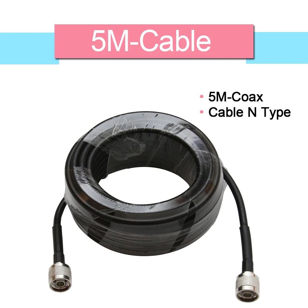 

RG6 5D 5 meters Low Loss Coaxial Cable 50ohm N Male to N Male Connector Communication Coax Cable For Mobile Phone Signal Booster