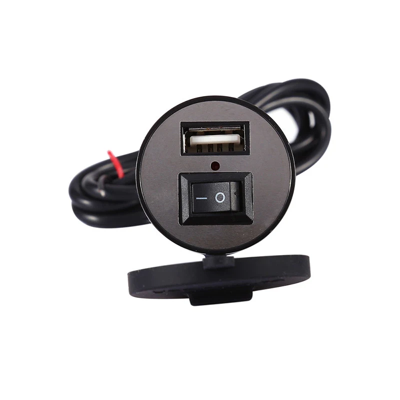 12V USB зарядное устройство мотоцикл сотовый телефон розетка адаптер водонепроницаемый W/переключатель