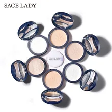 SACE Леди лица Loose Powder матовый прозрачный Setting Powder профессиональных полупрозрачные макияж масло-контроль компактный косметический