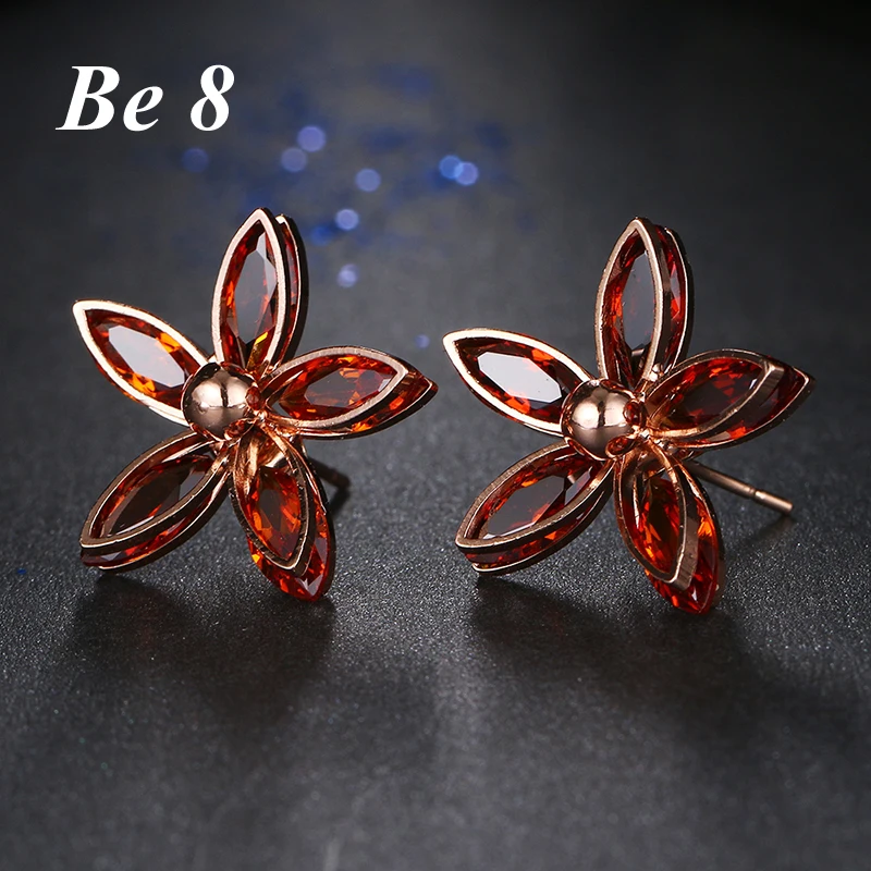 

Be8 Brand Flower Shape Marquise Cut Stud Rhinestones Earring for Women Trendy Jewelry Travel Party Show Brincos Pendientes E-220