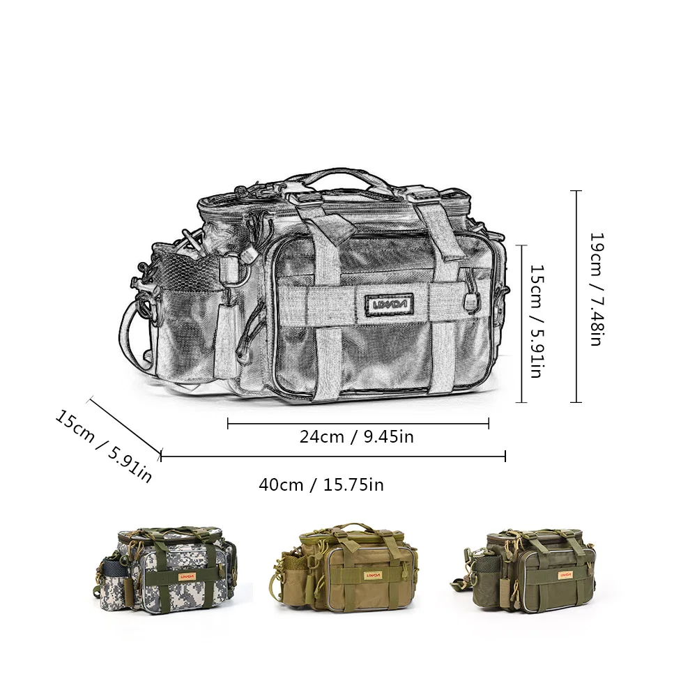Lixada Открытый Многофункциональный рыболовный мешок рыболовные снасти