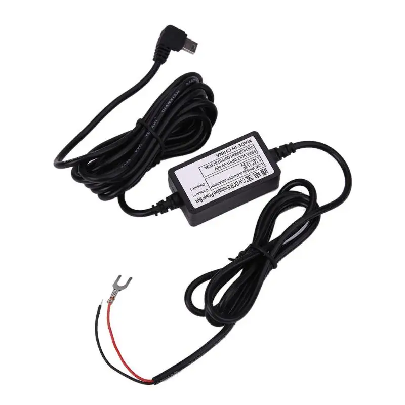 USB Hardwire DC 12 V-24 V до 5V 1500ma адаптер питания, автомобильное зарядное устройство, комплект 1.5A для видеорегистратора, автомобиля, DVR Mini - Название цвета: 4Meter