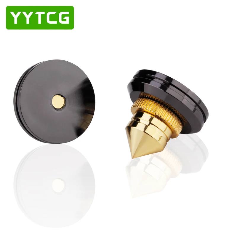 Conjuntos de Alto-falantes Almofada do pé de Ouro Yytcg Stand Puro Cobre Altifalante Box Spikes Cone Piso pé Unha M28 * 26 4 Pés - Image 4