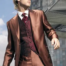 Куртки+ брюки+ галстук+ жилет) Самые популярные мужские костюмы Тонкий под заказ смокинг Мода деловой, для жениха платье Свадебные Костюмы Блейзер