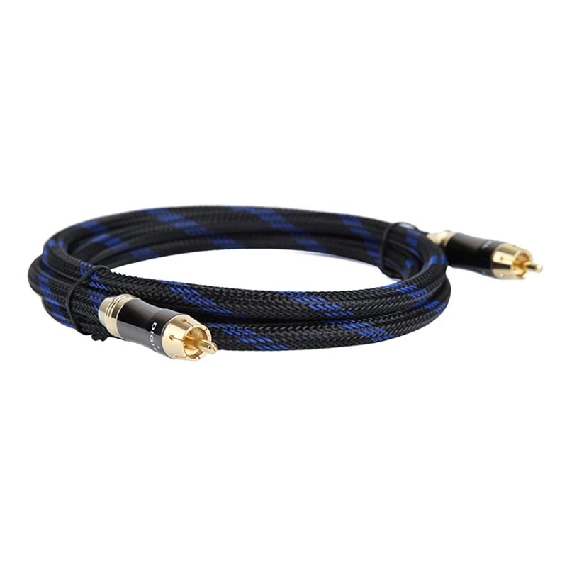 Аудиокабель HIFI 0 5 м 1 2 3 дюйм RCA кабель для сабвуфера|subwoofer cable|speaker cableaudio cable |