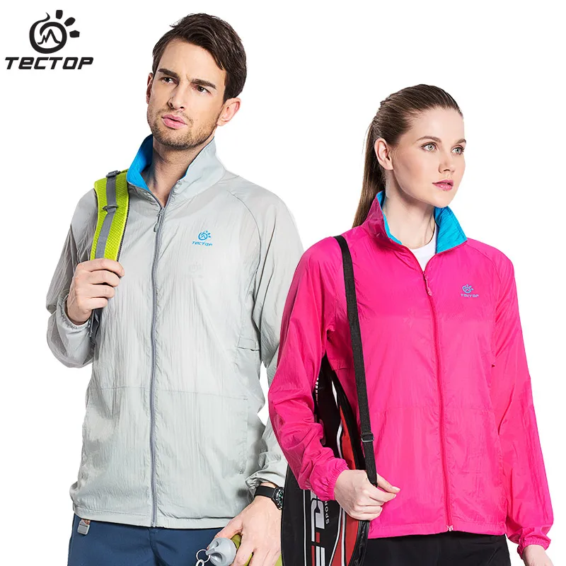 Tectop Breathable Running Jacket Men Waterproof Running Jacket Women