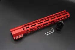 TriRock китайский красный анодированный 13,5 ''дюйма M-lok цевье железнодорожных зажима Стиль свободном Пикатинни Крепление Системы Fit. 223/5. 56