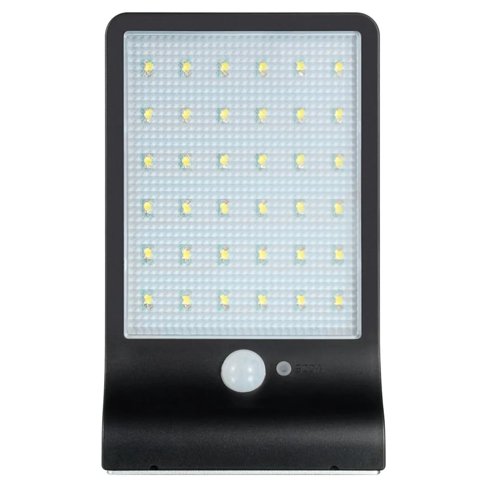 Outdoor Lighting Wall Lamp Solar Powered Motion-sensing Light Human Body Induction Wall Light with 36 LEDs