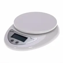 Portable 5kg 1g Digital Scale LCD Electronic Scales Steelyard 3kg 0.1g Kitchen Scales Postal Food Balance Measuring Weight Libra