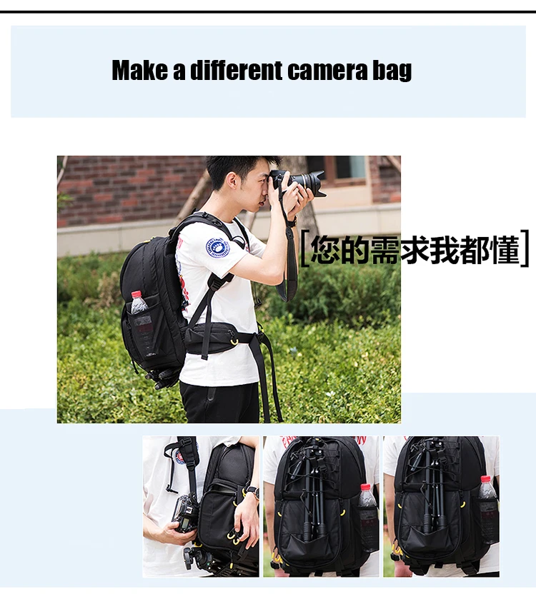 NOVAGEAR 6615 сумка для цифровой зеркальной фотокамеры сумка для фото рюкзак для камеры Универсальный рюкзак большой емкости для путешествий для камеры Canon/Nikon