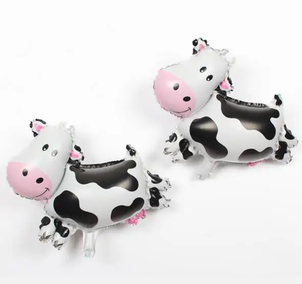 10 шт./лот мини размер животные корова фольга Воздушные шары ферма тематическая