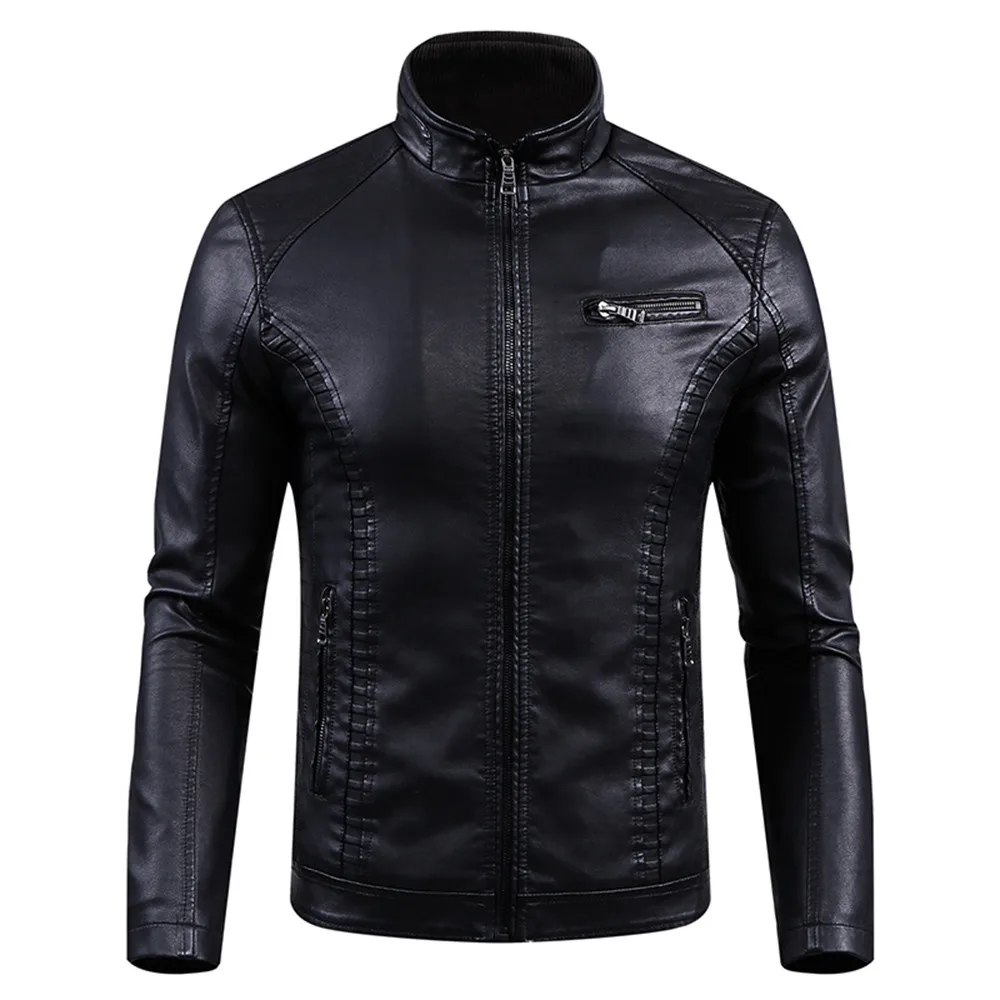 Мужской Зимний мотоциклетный жакет с карманами с длинными рукавами, куртка на молнии, верхняя одежда, топ, блузка jaqueta masculino chaqueta hombre, одежда