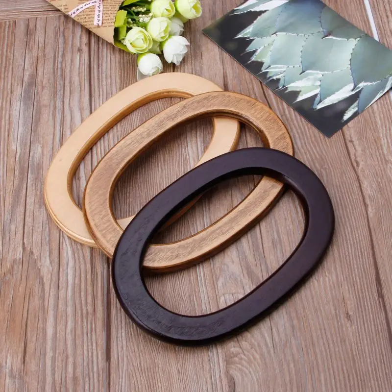 

Wooden Handles Handbag Hanger Replacement For Bag Handbags Purse Shopping Tote DIY Purse Bag Accessories