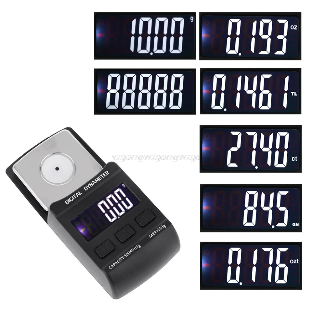 Аудио проигрыватель LP Stylus Отслеживание силы Калибр весы 100 г/0,01 г Многофункциональный Цифровой Динамометр весы Je10 19 Прямая поставка