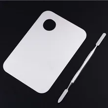GRACEFUL High Quality Professional Stainless Steel Cosmetic Makeup Palette Spatula Tool Makeup Artist Essential Tools Kits JUL5