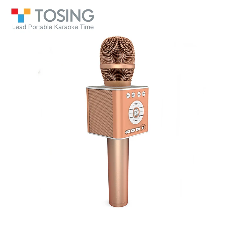 Оригинальный бренд Tosing Q12 караоке беспроводной Bluetooth микрофон с FM Автомобильный