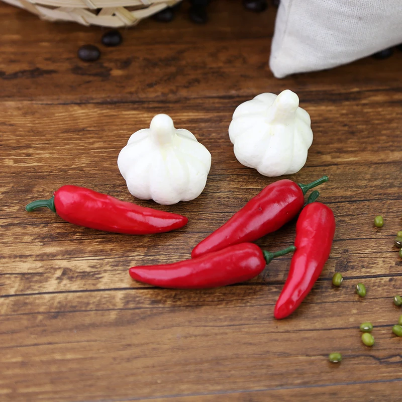 

High Quality Simulated Red Pepper Plastic Fake Chili Artificial Vegetables for Photography Props for Photo Studio DIY Decoration