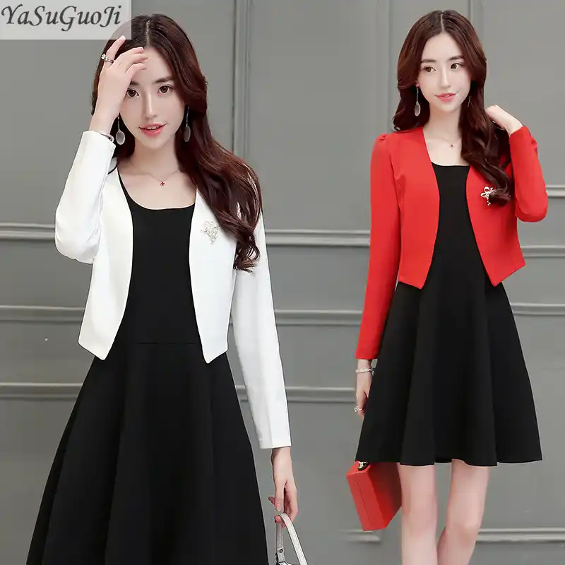 black suit contrast