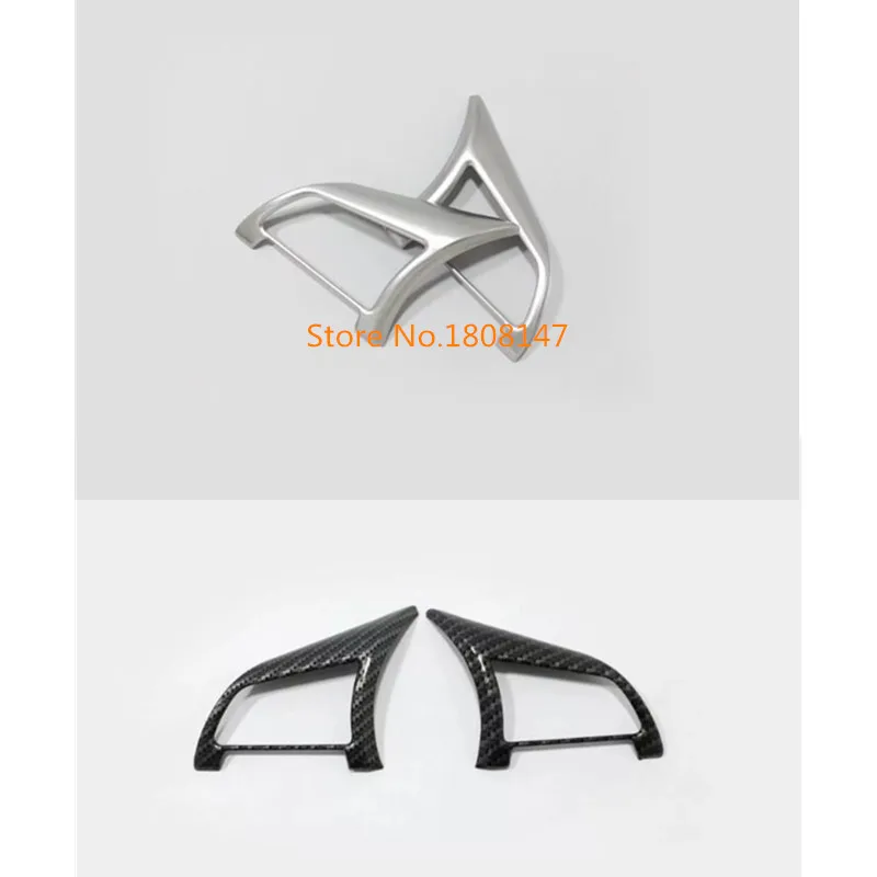 

Car styling Detector Stick cover ABS Chrome Steering Wheel Interior Kit Trim Frame 2pcs For Nissan Qashqai j11 2016 2017 2018
