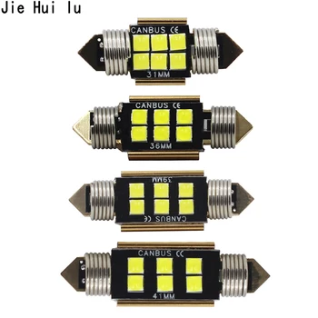 

1PCS New C5w led 31mm 36mm 39mm 41mm 6 SMD 3030 Chips LED Festoon Bulb Car Dome Light Canbus No Error Auto Interior Reading Lamp