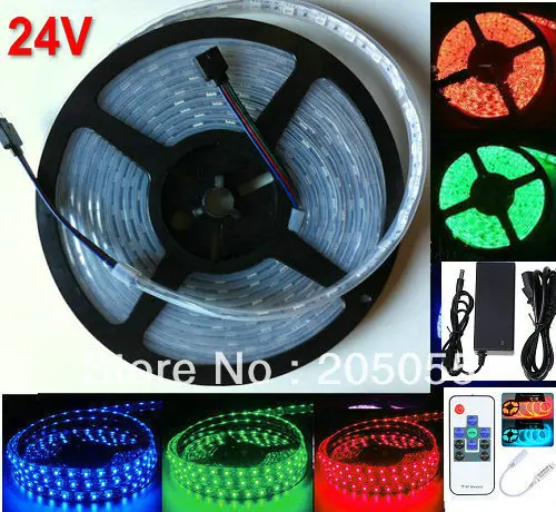 Светодиодная лента RGB 5050SMD 5 м гибкая светодиодная ленсветильник 300 60