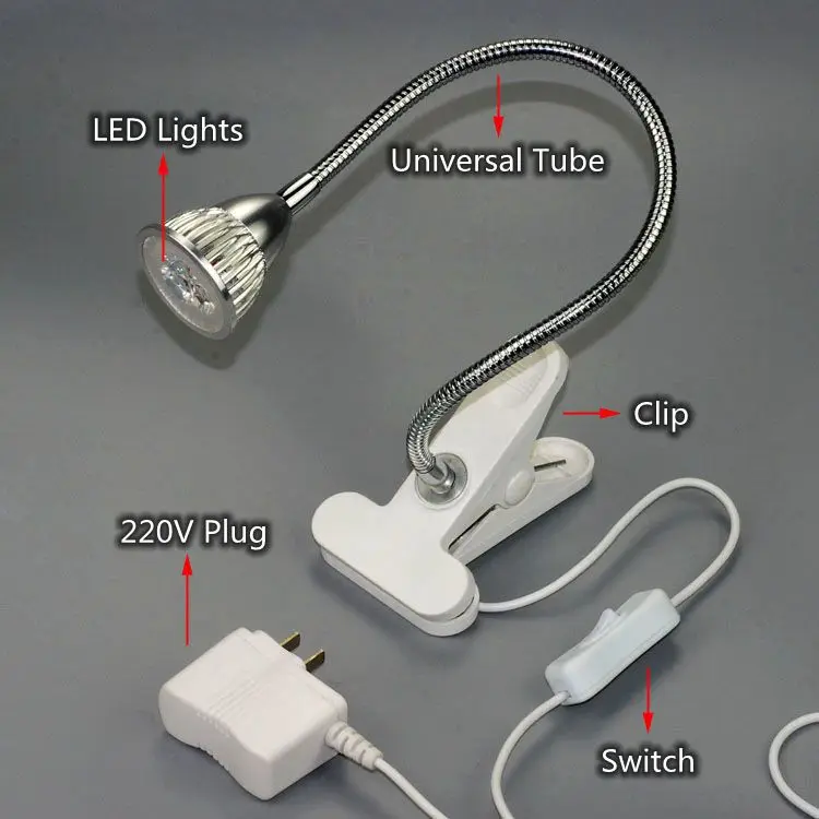 Универсальный светодиодный светильник источник клип осветитель для стерео микроскопа ремонт сварки чтения