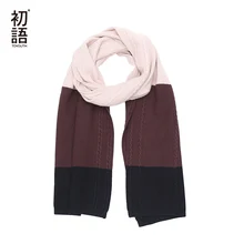Toyouth лоскутный женский длинный шарф зимние мягкие шарфы 3 цвета Дизайн Женский вязаный модный пружинная принадлежность