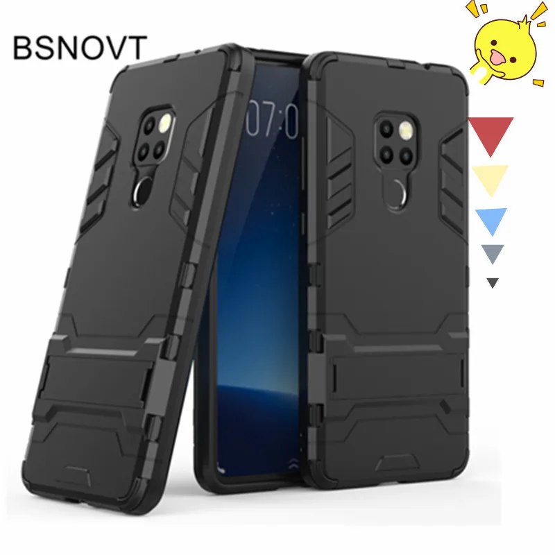 

For Huawei Mate 20 Case Armor Silicone+Plastic Phone Holder Anti-knock Case For Huawei Mate 20 Cover For Huawei Mate 20 BSNOVT