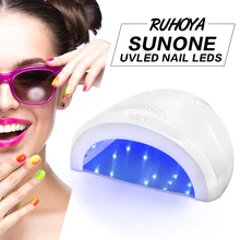 Ruhoya 48 Вт Светодиодная лампа Сушилка для ногтей Ультрафиолетовая лампа для ногтей гель лак для ногтей аппарат для маникюра насадки для аппарата DIY все для маникюра
