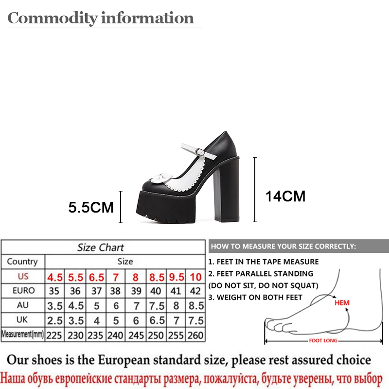 Gdgydh/обувь в римском стиле, в стиле панк, готика женские туфли-лодочки на платформе, с модным бантом, с ремешком на щиколотке, вечерние, свадебные, Прямая поставка