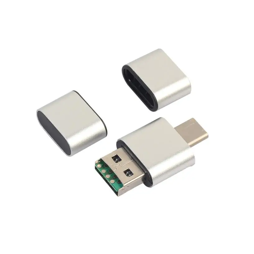 Micro sim sd кард-ридер usb 2,0 кардридер OTG Тип C к USB 2,0 Micro SD TF кард-ридер адаптер для Android телефона - Цвет: SL
