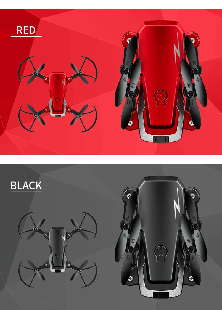 TXD-G1 складной мини Радиоуправляемый Дрон вертолет с удержанием высоты WiFi FPV один ключ возврат взлет 360 градусов Квадрокоптер