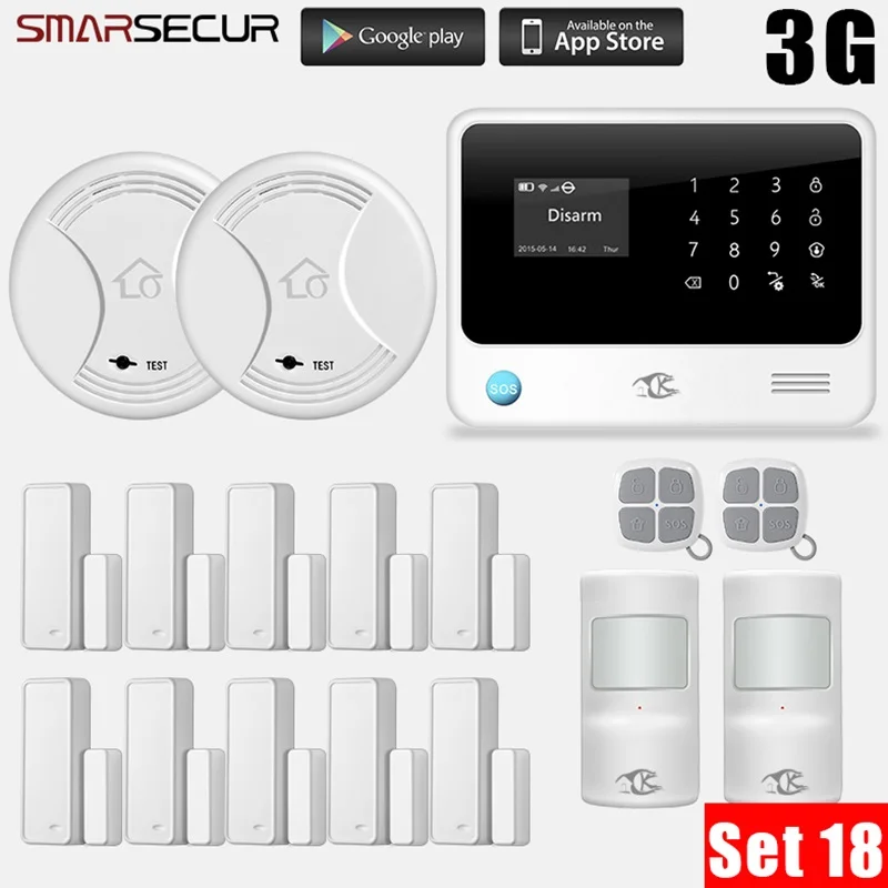 3g WiFi GSM система охранной сигнализации IOS Android приложение управление беспроводной