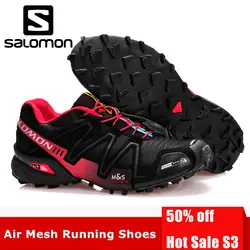 Salomon speed Cross 3 CS кроссовки мужские черные беговые кроссовки для мужчин Спортивная обувь оригинальная Спортивная обувь Размер 40-46