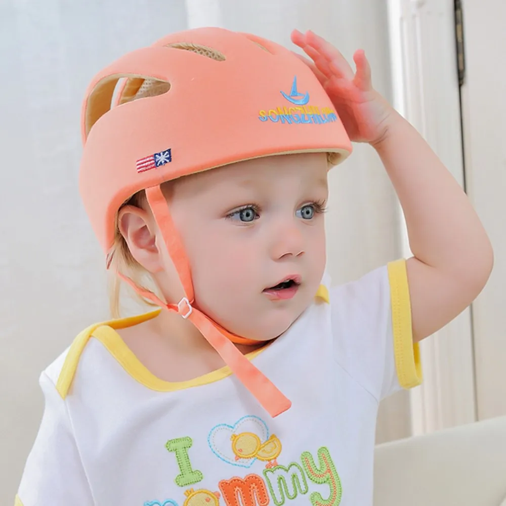 car baby accessories Baby Helmet Safety Protective Helmet For Babies Girl Cotton Infant Protection Hats Children Cap For Boys Girls Capacete Infantil Children's Finger Toothbrush