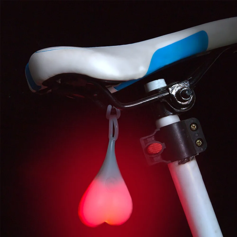 Top Hot Cycling Tail Silicone Light Creative Bike Waterproof Night Essential LED Red Warning Lights Bicycle Seat Back Egg Lamp 4