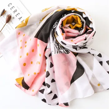 

women luxury brand scarf 2020 mori girls autumn spring Japanese style sweet long pink patchwork scarf bufanda mujer pashmina