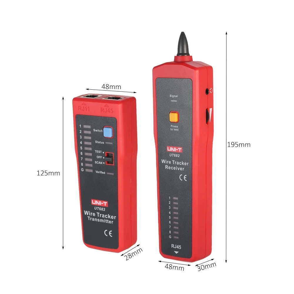 UNI-T UT682 Многофункциональный ручной тестер провода трекер приемник RJ11 RJ45 кабель искателя провода инструмент тестирования для сети