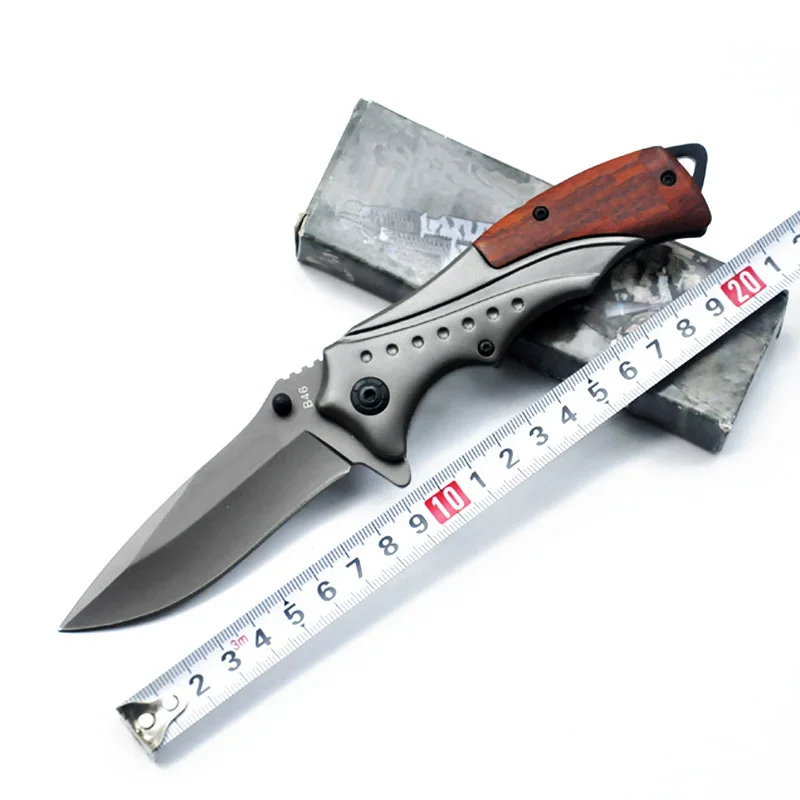 PEGASI складной тактический карманный нож титановая сталь лезвие деревянная ручка Открытый Отдых Охота Тактический выживания EDC инструмент