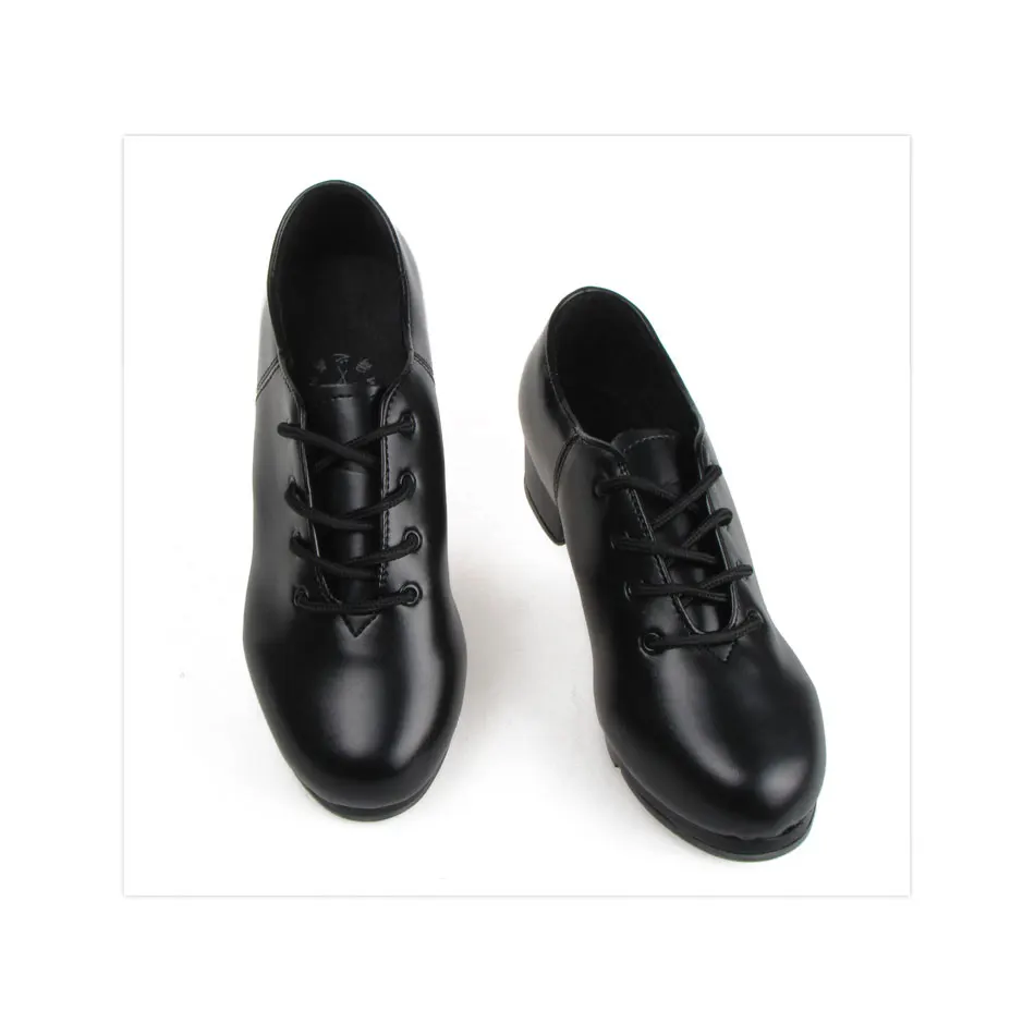 MSMAX/Hly-01 обувь из натуральной кожи для мальчиков; обувь на шнуровке с квадратным каблуком для профессиональной сцены; детская танцевальная обувь для детей