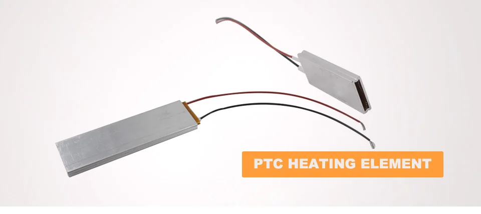 Elemento aquecedor elétrico termostático, ptc, 2 peças,