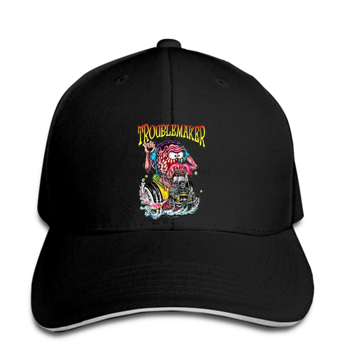 Мужская бейсболка в стиле ретро HOTROD KUSTOM KULTURE RATFINK MONSTER ROTH с мультяшным принтом