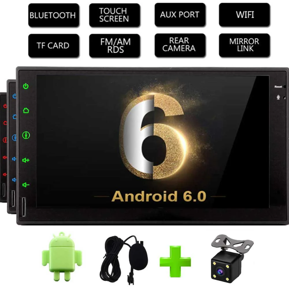Bluetooth стерео система GPS навигация HD сенсорный экран планшет поддержка AUX 4G WIFI CAM IN