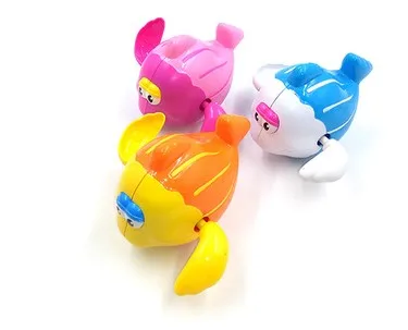 Beach clockwork wind up bath toy water floating shower swimming game bathtub playing random color 1pcs | Игрушки и хобби