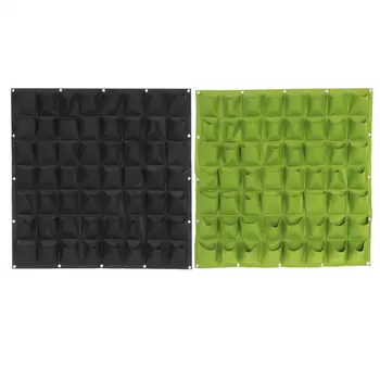 

56 Pockets Planting Bag Garden Balcony Wall Vertical Flower Plants Hanging Planter